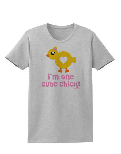 I'm One Cute Chick Womens T-Shirt by TooLoud-Womens T-Shirt-TooLoud-AshGray-X-Small-Davson Sales