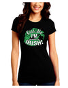 I'm Pretending To Be Irish Juniors Petite Crew Dark T-Shirt-T-Shirts Juniors Tops-TooLoud-Black-Juniors Fitted Small-Davson Sales