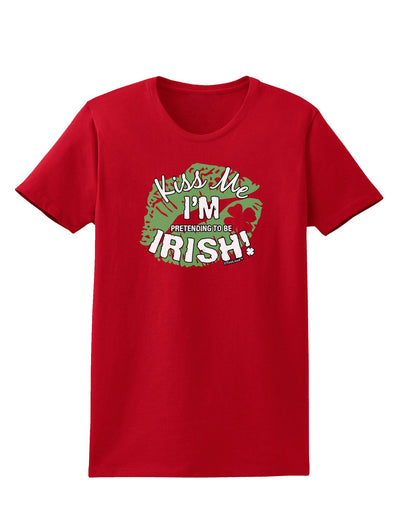 I'm Pretending To Be Irish Womens Dark T-Shirt-TooLoud-Red-X-Small-Davson Sales