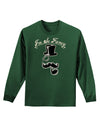 I'm So Fancy - Classy Mustache Adult Long Sleeve Dark T-Shirt-TooLoud-Dark-Green-Small-Davson Sales