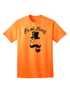 I'm So Fancy - Sophisticated Mustache Adult T-Shirt: A Statement of Class and Style-Mens T-shirts-TooLoud-Neon-Orange-Small-Davson Sales