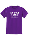 I'm Told I like Golf Childrens Dark T-Shirt-Childrens T-Shirt-TooLoud-Purple-X-Small-Davson Sales