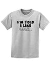 I'm Told I like Golf Childrens T-Shirt-Childrens T-Shirt-TooLoud-AshGray-X-Small-Davson Sales