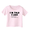 I'm Told I like Golf Infant T-Shirt-Infant T-Shirt-TooLoud-Light-Pink-06-Months-Davson Sales