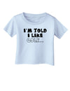 I'm Told I like Golf Infant T-Shirt-Infant T-Shirt-TooLoud-Light-Blue-06-Months-Davson Sales