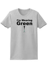 Im Wearing Green So There Adult Womens St. Patrick's Day T-Shirt-TooLoud-Ash Gray-Small-Davson Sales