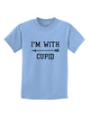 I'm With Cupid - Left Arrow Childrens T-Shirt by TooLoud-Childrens T-Shirt-TooLoud-Light-Blue-X-Small-Davson Sales