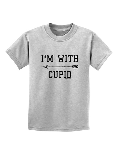 I'm With Cupid - Left Arrow Childrens T-Shirt by TooLoud-Childrens T-Shirt-TooLoud-AshGray-X-Small-Davson Sales