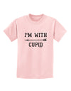 I'm With Cupid - Left Arrow Childrens T-Shirt by TooLoud-Childrens T-Shirt-TooLoud-PalePink-X-Small-Davson Sales