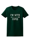 I'm With Cupid - Left Arrow Womens Dark T-Shirt by TooLoud-Womens T-Shirt-TooLoud-Forest-Green-Small-Davson Sales