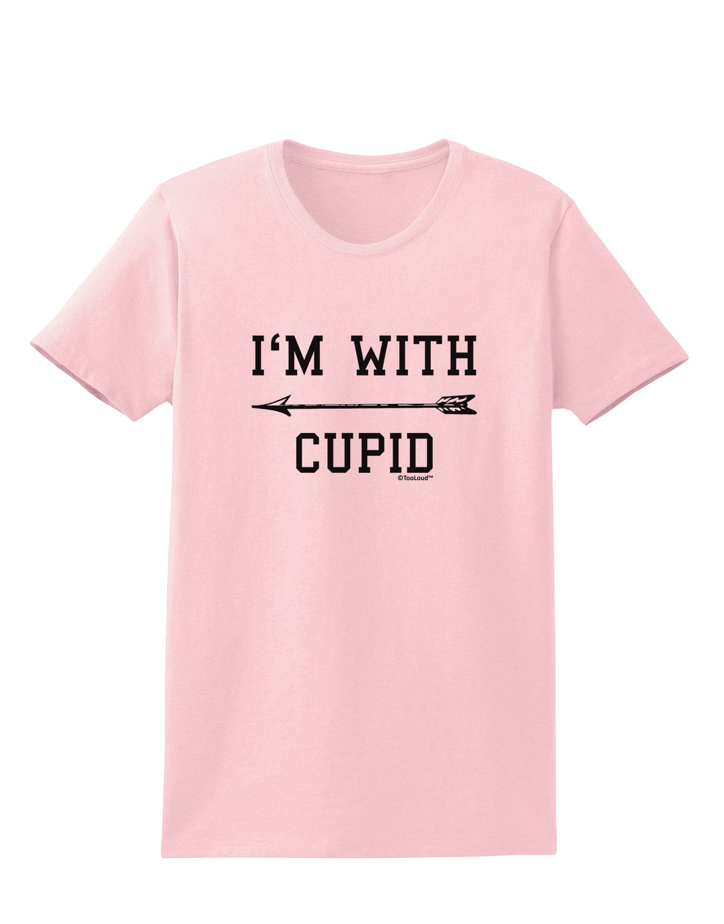 I'm With Cupid - Left Arrow Womens T-Shirt by TooLoud-Womens T-Shirt-TooLoud-PalePink-X-Small-Davson Sales