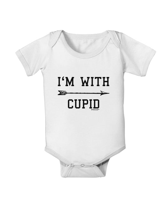 I'm With Cupid - Right Arrow Baby Romper Bodysuit by TooLoud-Baby Romper-TooLoud-White-06-Months-Davson Sales