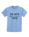 I'm With Cupid - Right Arrow Childrens T-Shirt by TooLoud-Childrens T-Shirt-TooLoud-Light-Blue-X-Small-Davson Sales