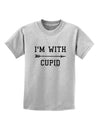 I'm With Cupid - Right Arrow Childrens T-Shirt by TooLoud-Childrens T-Shirt-TooLoud-AshGray-X-Small-Davson Sales