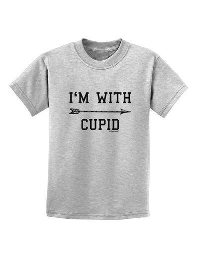 I'm With Cupid - Right Arrow Childrens T-Shirt by TooLoud-Childrens T-Shirt-TooLoud-AshGray-X-Small-Davson Sales