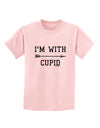 I'm With Cupid - Right Arrow Childrens T-Shirt by TooLoud-Childrens T-Shirt-TooLoud-PalePink-X-Small-Davson Sales