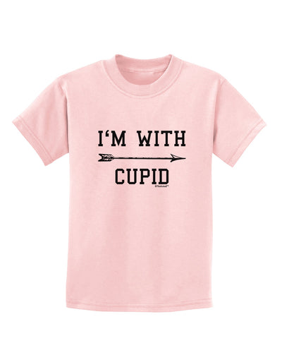 I'm With Cupid - Right Arrow Childrens T-Shirt by TooLoud-Childrens T-Shirt-TooLoud-PalePink-X-Small-Davson Sales