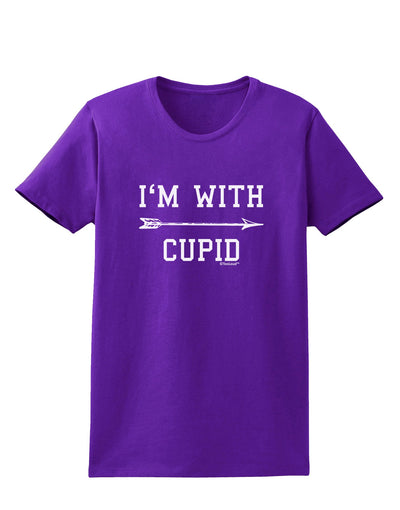 I'm With Cupid - Right Arrow Womens Dark T-Shirt by TooLoud-Womens T-Shirt-TooLoud-Purple-X-Small-Davson Sales