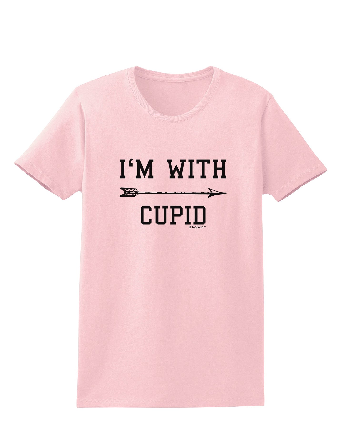 I'm With Cupid - Right Arrow Womens T-Shirt by TooLoud-Womens T-Shirt-TooLoud-PalePink-X-Small-Davson Sales