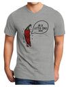 I'm a Little Chilli Adult V-Neck T-shirt-Mens T-Shirt-TooLoud-HeatherGray-Small-Davson Sales