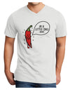 I'm a Little Chilli Adult V-Neck T-shirt-Mens T-Shirt-TooLoud-White-Small-Davson Sales