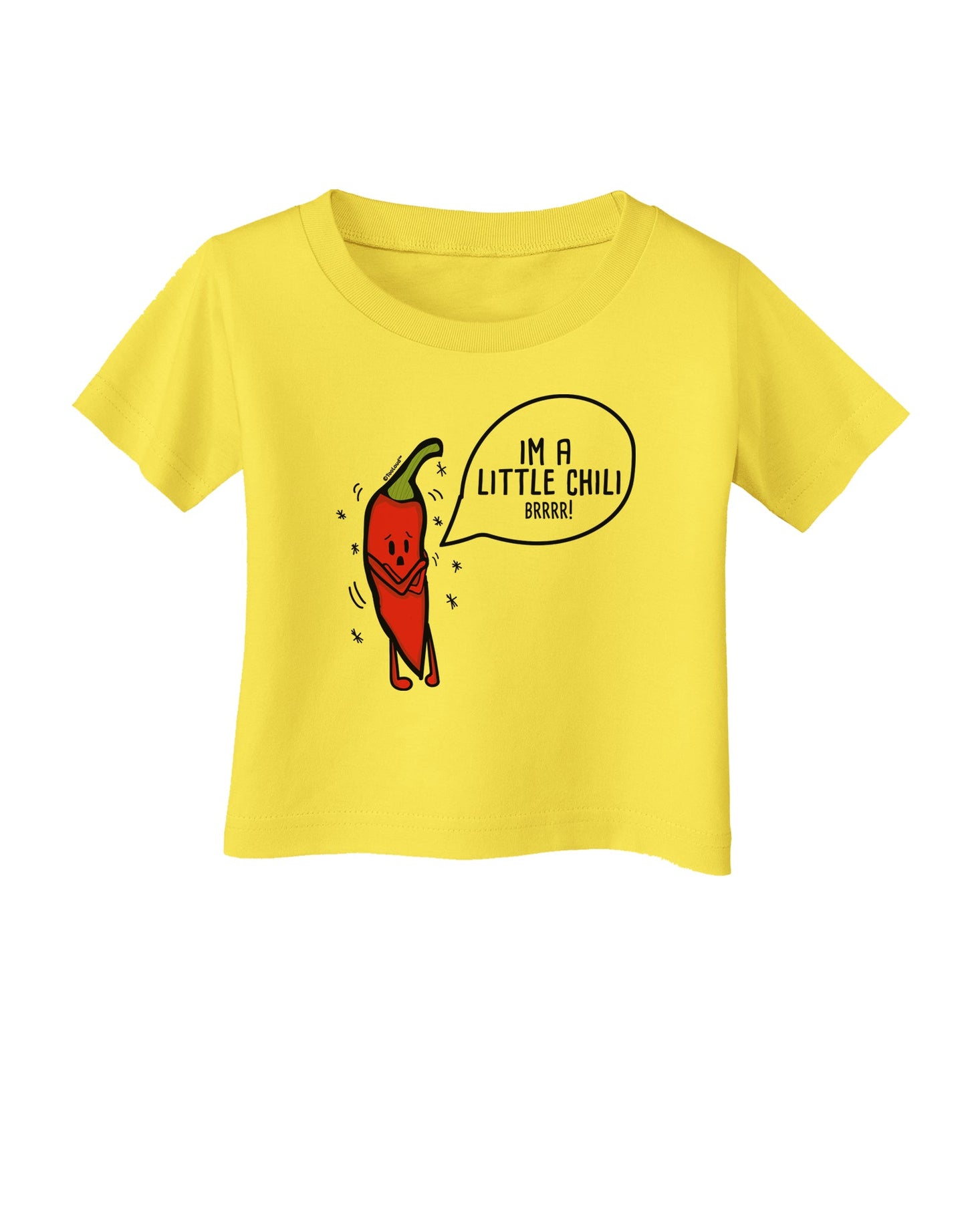 I'm a Little Chilli Infant T-Shirt-Infant T-Shirt-TooLoud-Yellow-06-Months-Davson Sales