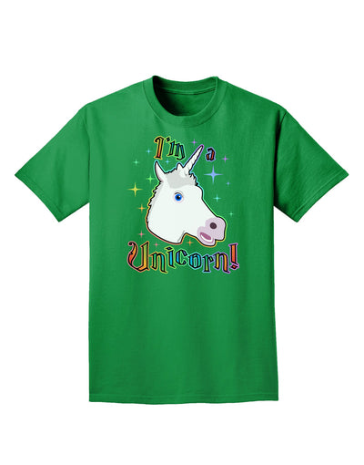 I'm a Unicorn Adult Dark T-Shirt-Mens T-Shirt-TooLoud-Kelly-Green-Small-Davson Sales