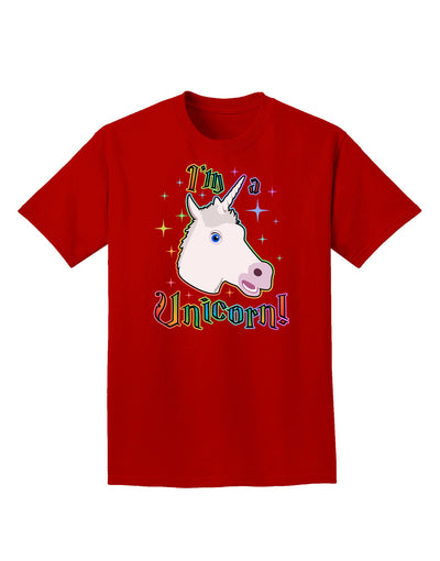 I'm a Unicorn Adult Dark T-Shirt-Mens T-Shirt-TooLoud-Red-Small-Davson Sales