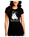 I'm a Unicorn Juniors Crew Dark T-Shirt-T-Shirts Juniors Tops-TooLoud-Black-Juniors Fitted Small-Davson Sales