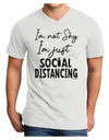 I'm not Shy I'm Just Social Distancing Adult V-Neck T-shirt-Mens T-Shirt-TooLoud-White-Small-Davson Sales