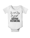 I'm not Shy I'm Just Social Distancing Baby Romper Bodysuit-Baby Romper-TooLoud-White-06-Months-Davson Sales