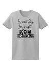 I'm not Shy I'm Just Social Distancing Womens T-Shirt-Womens T-Shirt-TooLoud-AshGray-X-Small-Davson Sales
