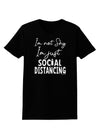 I'm not Shy I'm Just Social Distancing Womens T-Shirt-Womens T-Shirt-TooLoud-Black-X-Small-Davson Sales