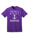 I'm on a Boat Motherfucker Adult Dark T-Shirt-Mens T-Shirt-TooLoud-Purple-Small-Davson Sales