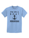 I'm on a Boat Motherfucker Childrens T-Shirt-Childrens T-Shirt-TooLoud-Light-Blue-X-Small-Davson Sales