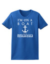 I'm on a Boat Motherfucker Womens Dark T-Shirt-TooLoud-Royal-Blue-X-Small-Davson Sales