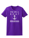 I'm on a Boat Motherfucker Womens Dark T-Shirt-TooLoud-Purple-X-Small-Davson Sales