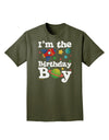 I'm the Birthday Boy - Outer Space Design Adult Dark T-Shirt by TooLoud-Mens T-Shirt-TooLoud-Military-Green-Small-Davson Sales