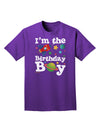 I'm the Birthday Boy - Outer Space Design Adult Dark T-Shirt by TooLoud-Mens T-Shirt-TooLoud-Purple-Small-Davson Sales