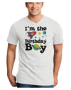 I'm the Birthday Boy - Outer Space Design Adult V-Neck T-shirt by TooLoud-Mens V-Neck T-Shirt-TooLoud-White-Small-Davson Sales