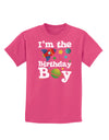 I'm the Birthday Boy - Outer Space Design Childrens Dark T-Shirt by TooLoud-Childrens T-Shirt-TooLoud-Sangria-X-Small-Davson Sales