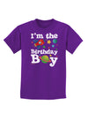 I'm the Birthday Boy - Outer Space Design Childrens Dark T-Shirt by TooLoud-Childrens T-Shirt-TooLoud-Purple-X-Small-Davson Sales