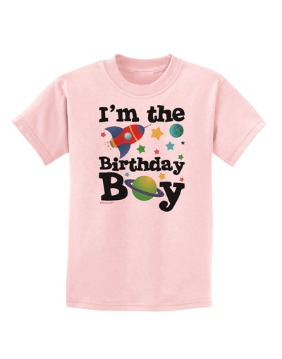 I'm the Birthday Boy - Outer Space Design Childrens T-Shirt by TooLoud-Childrens T-Shirt-TooLoud-PalePink-X-Small-Davson Sales