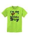 I'm the Birthday Boy - Outer Space Design Childrens T-Shirt by TooLoud-Childrens T-Shirt-TooLoud-Lime-Green-X-Small-Davson Sales