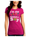 I'm the Birthday Boy - Outer Space Design Juniors Crew Dark T-Shirt by TooLoud-T-Shirts Juniors Tops-TooLoud-Hot-Pink-Juniors Fitted Small-Davson Sales