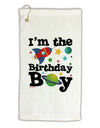 I'm the Birthday Boy - Outer Space Design Micro Terry Gromet Golf Towel 16 x 25 inch by TooLoud-Golf Towel-TooLoud-White-Davson Sales