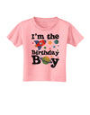 I'm the Birthday Boy - Outer Space Design Toddler T-Shirt by TooLoud-Toddler T-Shirt-TooLoud-Candy-Pink-2T-Davson Sales