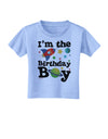 I'm the Birthday Boy - Outer Space Design Toddler T-Shirt by TooLoud-Toddler T-Shirt-TooLoud-Aquatic-Blue-2T-Davson Sales