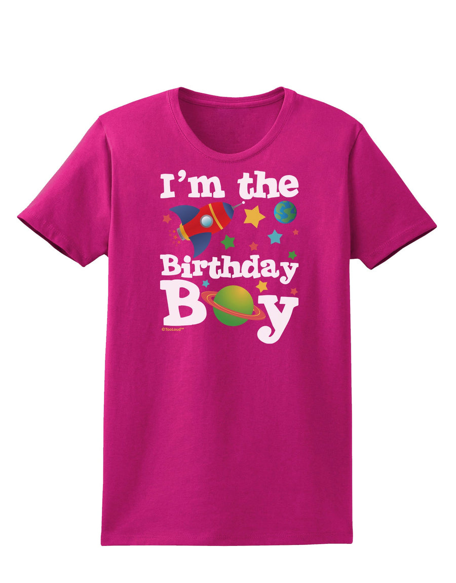 I'm the Birthday Boy - Outer Space Design Womens Dark T-Shirt by TooLoud-Womens T-Shirt-TooLoud-Black-X-Small-Davson Sales