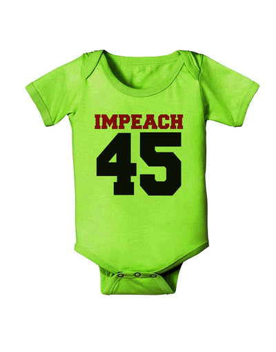 Impeach 45 Baby Romper Bodysuit by TooLoud-TooLoud-Lime-06-Months-Davson Sales